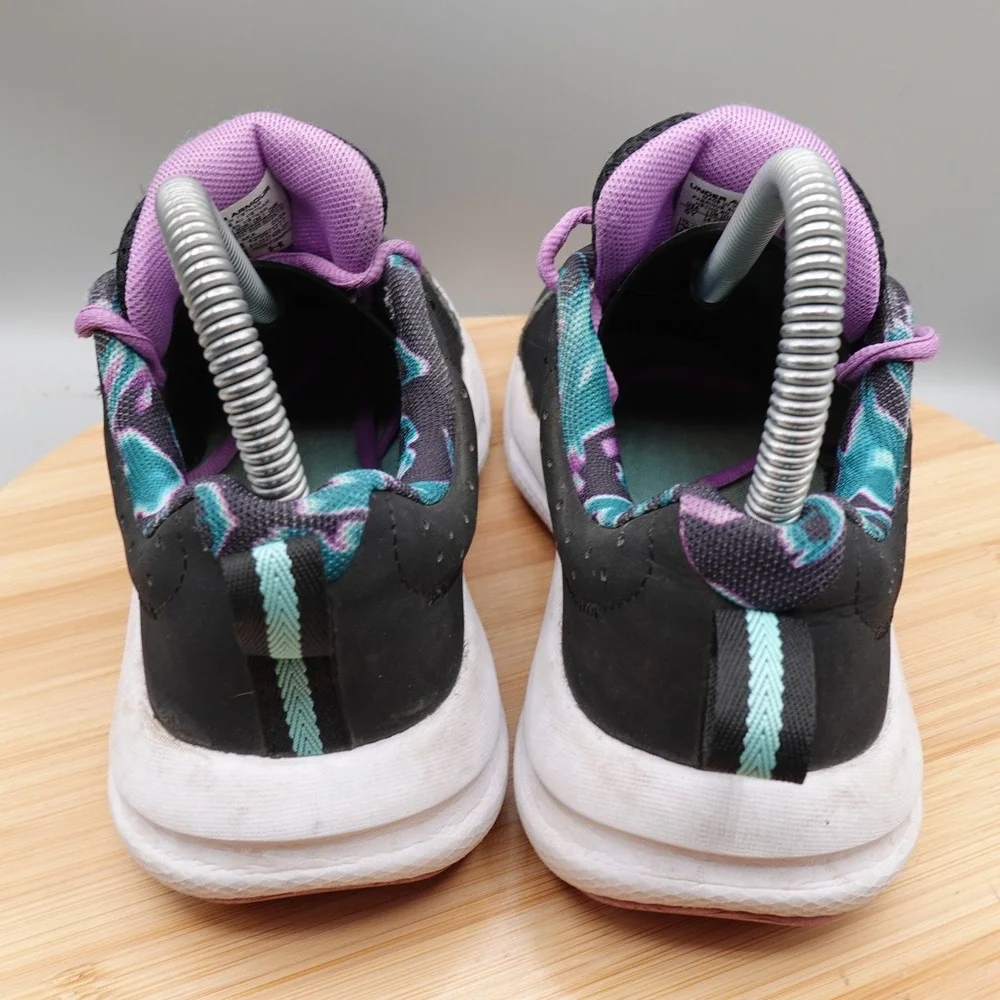 Under‎ Armour Shoes 5Y Womens 6.5 Black Purple Athletic Charged Assert 10 Flaws